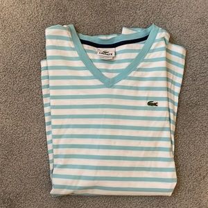 Lacoste🐊Mens  short sleeve v-neck Jersey size 8